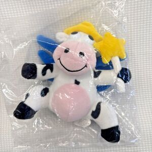 Vintage 1998 Kraft Singles Dairy Fairy Cow Plush 4" - Sealed NIB